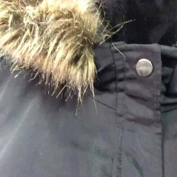 Style & Co.Water Resistant,faux fur hood,zip/snap front,pockets midi winter coat - Picture 5 of 13